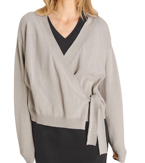 OTTO Damen Baumwoll-Cardigan stylischer Strick-Pullover mit V-Ausschnitt 29462254 Beige