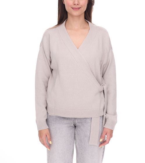 OTTO Women's Cotton Cardigan, Stylish Knit Sweater with V-Neck 29462254 Beige