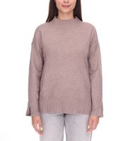 HECHTER PARIS Damen Strick-Pullover mit Rollkragen Langarm-Shirt 86091131 Braun