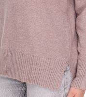 HECHTER PARIS Damen Strick-Pullover mit Rollkragen Langarm-Shirt 86091131 Braun