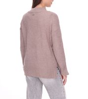 HECHTER PARIS Damen Strick-Pullover mit Rollkragen Langarm-Shirt 86091131 Braun
