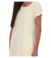 Robe d'été Zoeyak pour femme, mini-robe simple, en coton, 34810527 Jaune