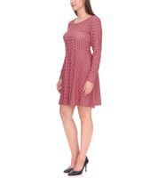 Miniabito Aniston CASUAL da donna, elegante abito estivo, abito a maniche lunghe, 70060254 Rosa/Nero/Rosso