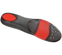 Solette SoleFoot ideali per scarpe sportive. Solette Hi-Performance Sport Black Deluxe Edition, nero/rosso.