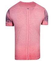 T-shirt homme avec imprimé frappant sur le devant, chemise en coton, chemise col rond R-15045 Rouge T-shirt homme avec imprimé frappant sur le devant, chemise en coton, chemise col rond R-15045 Rouge