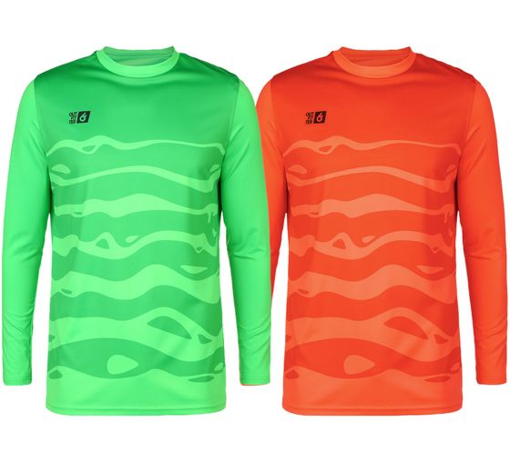Outfitter OCEAN FABRICS Tahi Herren Torwart-Trikot Feuchtigkeitsregulierend und Schnelltrocknend Langarm-Shirt Fußball Longsleeve OUT-M-1033-OTW in Orange oder Grün