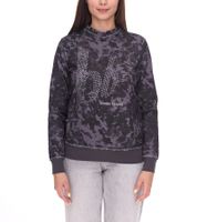 Sweat-shirt Bruno Banani pour femme, élégant à manches longues avec logo imprimé, 39488624, noir/gris