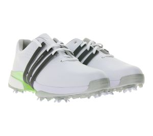 adidas Tour360 24 Women's Golf Shoes with Torsion Bridge, Sports Shoes with Lightstrike Cushioning and Boost Heel IF0259 White/Black/Green adidas Tour360 24 Women's Golf Shoes with Torsion Bridge, Sports Shoes with Lightstrike Cushioning and Boost Heel IF0259 White/Black/Green