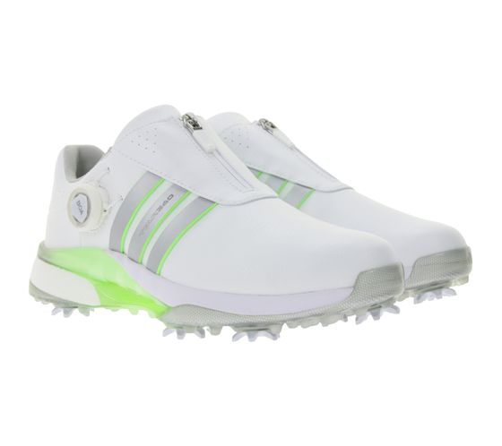adidas Tour360 24 Women's Golf Shoes with Torsion Bridge, Sports Shoes with Lightstrike Cushioning and Boost Heel, IF0264 White/Green