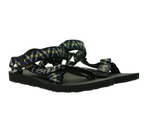 Sandalo estivo sostenibile da uomo TEVA Original Universal con suola in gomma EVA e separatore per le dita 1004006 Nero/Blu Sandalo estivo sostenibile da uomo TEVA Original Universal con suola in gomma EVA e separatore per le dita 1004006 Nero/Blu