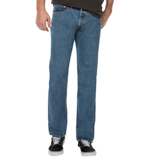 LEVI´S 501 Herren Denim-Hose im 5-Pocket-Style Jeans-Hose Baumwoll-Hose Straight-Fit 5010193 Blau