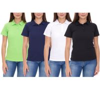 ELEVATE Ottawa Damen Polo-Shirt Sport Polo-Hemd Pique-Strick Cool-Fit 220 g/m² 39083 in Grün, Navy, Weiß oder Schwarz