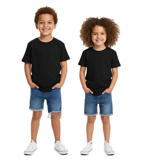 T-shirt sportiva PUMA Base per bambini e bambine, in cotone sostenibile con logo, 678260 02, nera