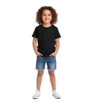 T-shirt sportiva PUMA Base per bambini e bambine, in cotone sostenibile con logo, 678260 02, nera