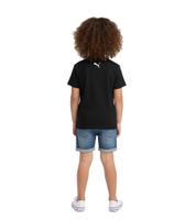 T-shirt sportiva PUMA Base per bambini e bambine, in cotone sostenibile con logo, 678260 02, nera