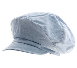 Gorra Baker Boy estilo vaquero, gorra de repartidor de periódicos, sombrero, gorra de verano, gorra con visera 4606M K248139 Azul claro