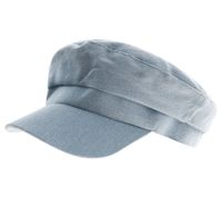 Casquette gavroche style denim, casquette à visière, casquette Baker Boy, couvre-chef, casquette d'été 4606M K248136 Bleu