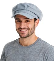 Casquette gavroche style denim, casquette à visière, casquette Baker Boy, couvre-chef, casquette d'été 4606M K248136 Bleu