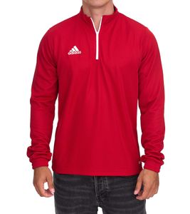 Sweat d'entraînement adidas Entrada 22 demi-zip pour homme, t-shirt de sport durable avec technologie AEROREADY H57556 Rouge Sweat d'entraînement adidas Entrada 22 demi-zip pour homme, t-shirt de sport durable avec technologie AEROREADY H57556 Rouge