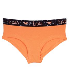 les petites bombes Kinder Slip für Jungen und Mädchen mit Baumwoll-Stretch Unterwäsche Teenager Unterhose LPB/4/BC2/FX2/A Orange