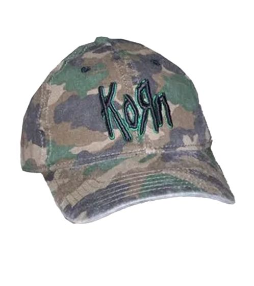 Korn Metal-Band Baseball-Cap Baumwoll-Cap mit „Korn“ Stickerei Trucker-Cap Fan-Mütze 1153KRN Camouflage