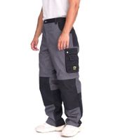 Pantalon de travail homme NORTHERN COUNTRY avec genoux renforcés, vêtement de travail, pantalon de bricolage 12746943 Gris/Noir