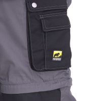 Pantalon de travail homme NORTHERN COUNTRY avec genoux renforcés, vêtement de travail, pantalon de bricolage 12746943 Gris/Noir