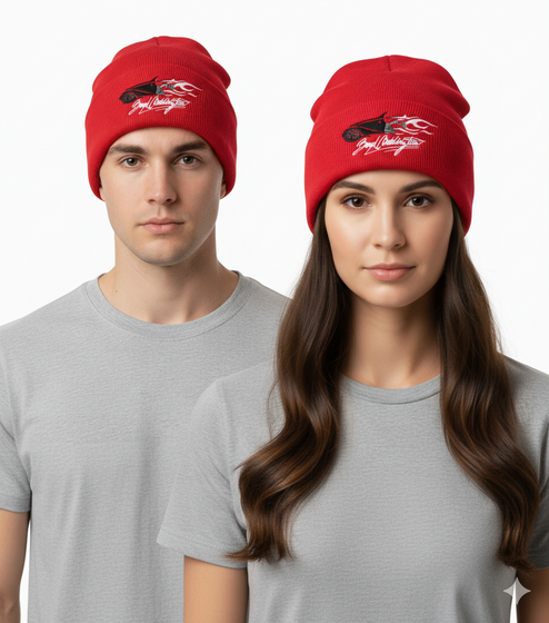 Boyd Coddington Beanie kuschelige Mütze Winter-Mütze Fan-Artikel 4402BYD Rot