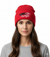 Boyd Coddington Beanie, Cozy Winter Hat, Fan Merchandise 4402BYD Red