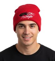 Boyd Coddington Beanie, Cozy Winter Hat, Fan Merchandise 4402BYD Red
