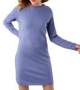 Tamaris Women's Midi Dress, Summer Dress, Fashionable Long-Sleeved Dress, 95920428 Blue