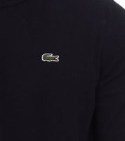 Lacoste Herren Strick-Pullover Baumwoll-Pullover mit Logo-Stickerei Langarm-Shirt AH0128 00 031 Schwarz