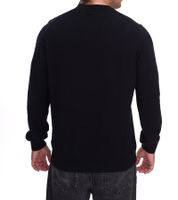 Lacoste Herren Strick-Pullover Baumwoll-Pullover mit Logo-Stickerei Langarm-Shirt AH0128 00 031 Schwarz