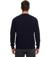 Suéter de punto Lacoste para hombre, jersey de algodón con logotipo bordado, camisa de manga larga, AH0128 00 166, azul oscuro