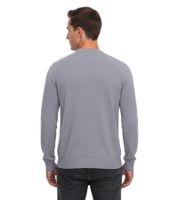 Suéter de punto Lacoste para hombre, suéter de algodón con logotipo bordado, camisa de manga larga, AH0128 00 CCA gris