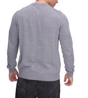 Lacoste Men's Knit Sweater, Cotton Sweater with Logo Embroidery, Long-Sleeved Shirt, AH0128 00 CCA Gray Lacoste Men's Knit Sweater, Cotton Sweater with Logo Embroidery, Long-Sleeved Shirt, AH0128 00 CCA Gray