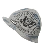 RAMONES Rock Band Beanie with Band Print, Knit Hat with Patch, Fan Beanie KC100814RAM Gray