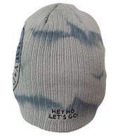 RAMONES Rock Band Beanie with Band Print, Knit Hat with Patch, Fan Beanie KC100814RAM Gray