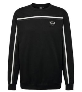 hummel Mark Men's Sweatshirt, Cotton Sweater with Side Pockets, Training Shirt, 14481323 Black