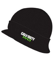 Call of Duty MW3 Video Game Beanie with MW3 Embroidery, Knitted Hat, Fan Beanie, 84680CDT, Black