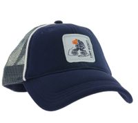 BIOWORLD MERCHANDISING Adjustable "Limp Bizkit" Baseball Cap with Breathable Mesh Insert, Blue/Gray