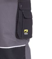 2er Pack NORTHERN COUNTRY Herren Arbeits-Hose mit Knie-Verstärkung Berufsbekleidung Heimwerker-Hose 60380202 Grau/Schwarz