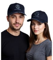 Payable on Death Unisex Metal-Band Trucker-Cap Baseball-Cap mit Logo-Stickerei Baumwoll-Cap Fan-Mütze 2948POD Navy