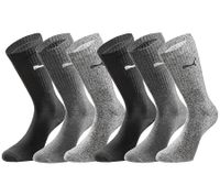 12 pairs of PUMA sports socks with padded foot area, tennis socks, breathable socks, extra soft cuff 701224759 Black/Anthracite/Gray