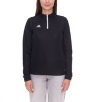 adidas Entrada 22 Damen nachhaltiger Sport-Pullover Trainings-Shirt mit AEROREADY Technologie Troyer-Pullover Langarm-Shirt Rot, Schwarz oder Dunkelblau