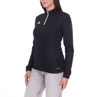 adidas Entrada 22 Damen nachhaltiger Sport-Pullover Trainings-Shirt mit AEROREADY Technologie Troyer-Pullover Langarm-Shirt Rot, Schwarz oder Dunkelblau