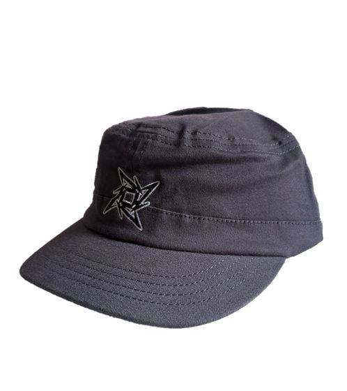 METALLICA Unisex Cap, Military-Style Cotton Cap with Embroidered Logo, Headwear 2523MET Gray