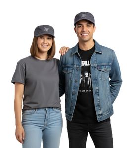METALLICA Unisex Cap Baumwoll-Cap im millitärischen Schnitt mit gesticktem Logo Kopfbedeckung 2523MET Grau