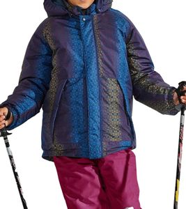 Scout Schnee-Jacke SNOWY Kinder Winter-Jacke Jungen und Mädchen Funktions-Jacke mit Kapuze 6190 3006 Blau/Bunt