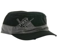 From First to Last Unisex Cap Baumwoll-Cap im millitärischen Schnitt mit leicht gebogenen Schnitt Schwarz/Grau